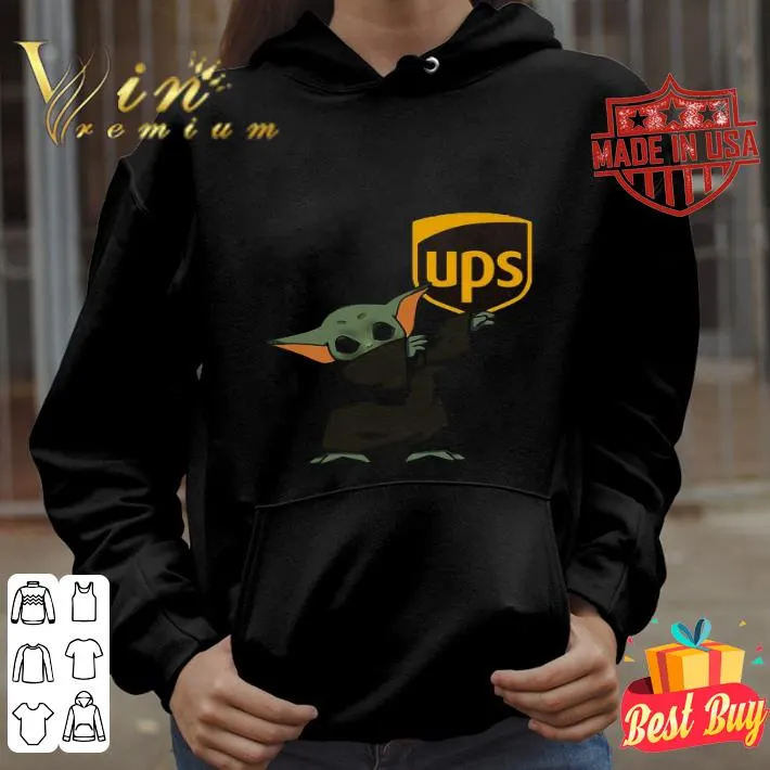 Dabbing baby yoda mask ups logo coronavirus shirt