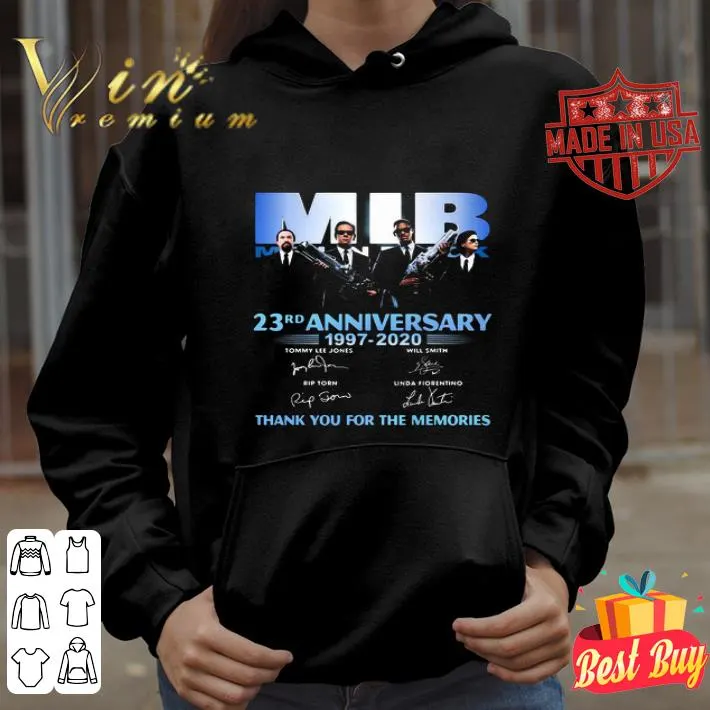 MIB International 23rd Anniversary 1997 2020 Signatures shirt